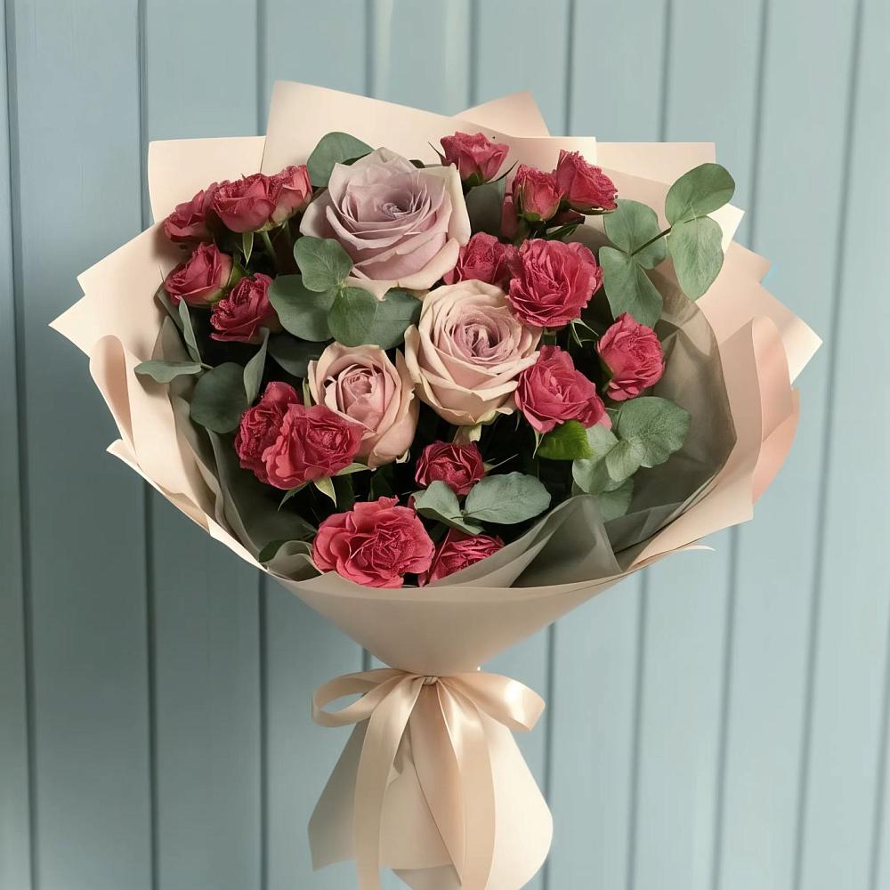 Букет цветов из: Гвоздики и Розы в Белинском