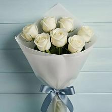 Букет 7 Белых роз Эдлесс Лав в Белинском