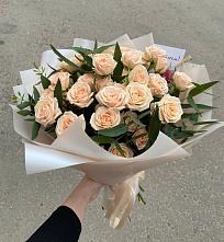 Букет Кремовые розы Латте в Белинском