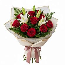 Букет цветов из:  Лилии и Розы в Белинском