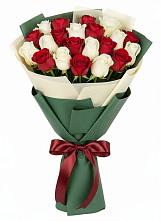 Букет Микс из красных и белых роз #REPLACE_PRED# Белинском