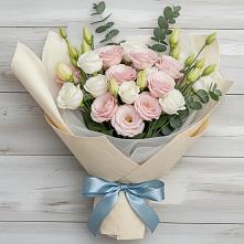 Букет цветов из:  Лизиантусы в Белинском