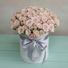 Цветочная композиция из Розы в шляпной коробке в Белинском