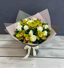 Букет цветов из:  Орхидеи и Розы в Белинском