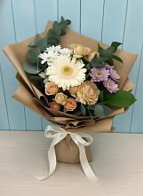 Букет цветов из:  Герберы и Хризантемы в Белинском