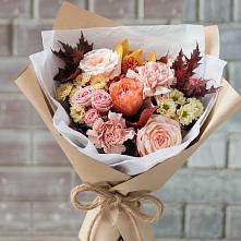 Букет цветов из:  Гвоздики, Хризантемы и Розы в Белинском