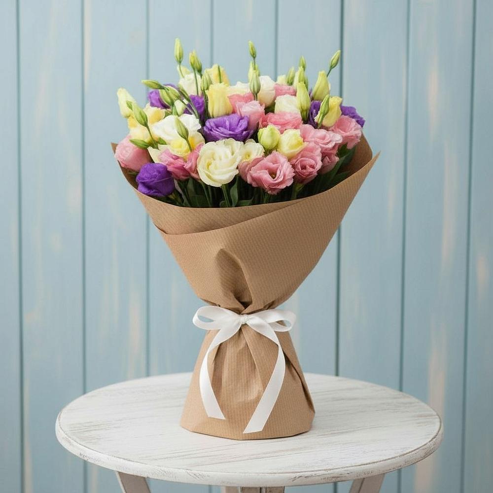 Букет цветов из: Лизиантусы в Белинском