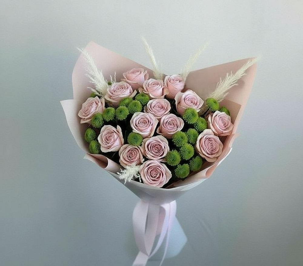 Букет цветов из: Розы и Хризантемы в Белинском