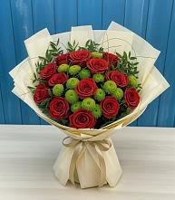 Букет цветов из:  Розы и Хризантемы в Белинском