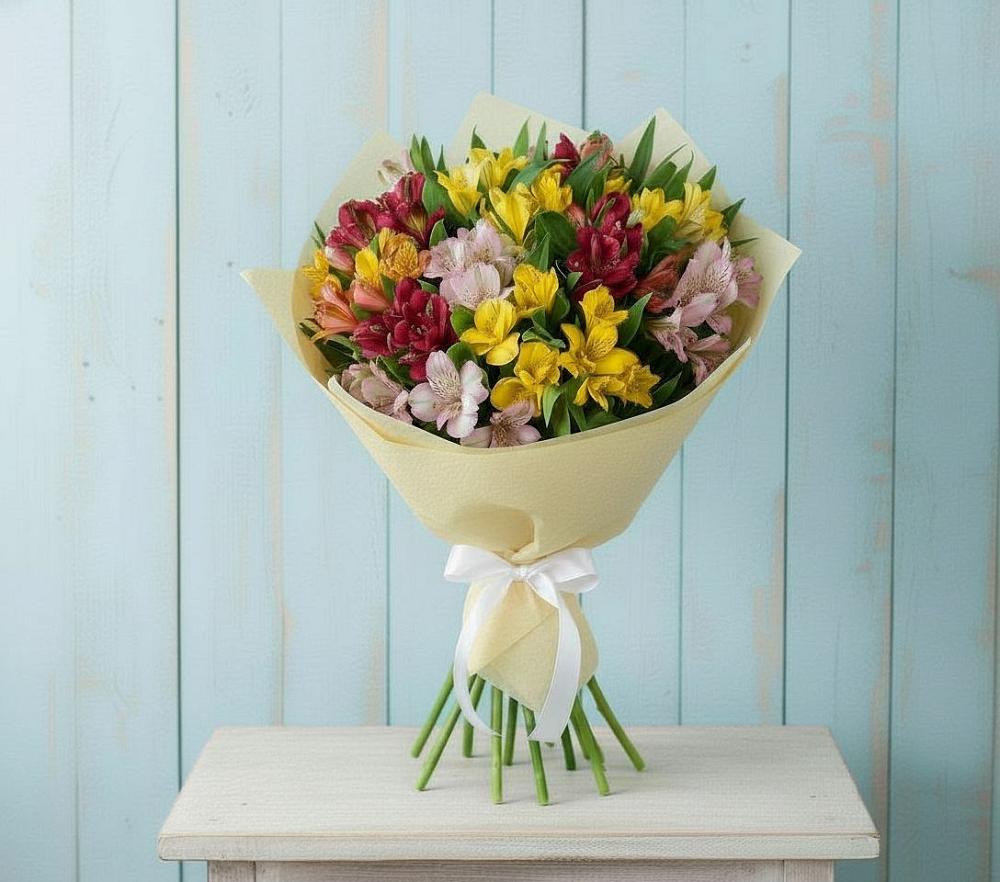 Букет цветов из: Альстромерии в Белинском