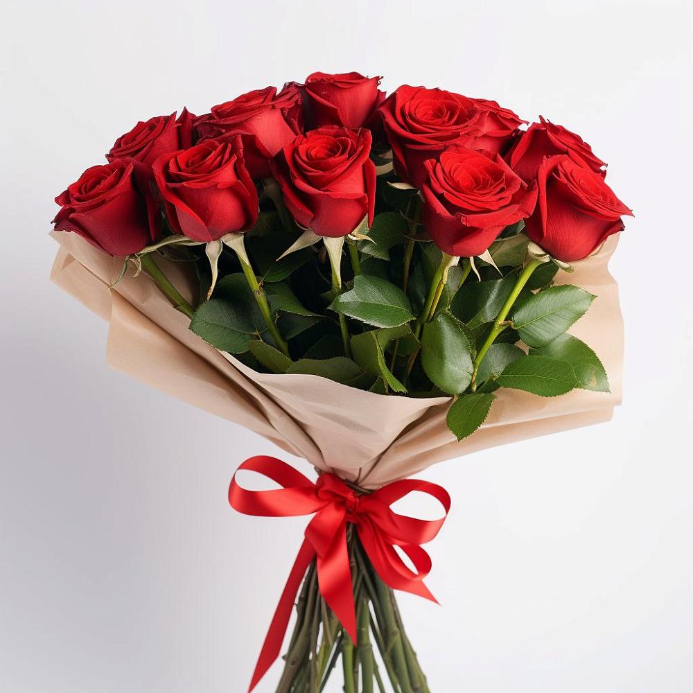Букет 11 Красных роз Эдлесс Лав в Белинском