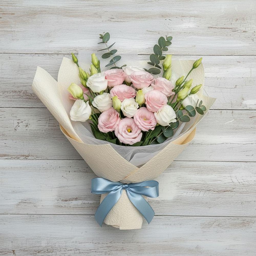 Букет цветов из: Лизиантусы в Белинском